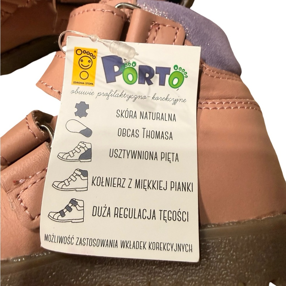 Mrugala Porto Orthopedic Toddler Boots EU 20 US 5 Pink Purple Velcro NWT - Picture 10 of 13